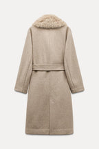 Elara Wool Fur Coat