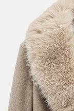 Elara Wool Fur Coat