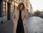 Elara Wool Fur Coat