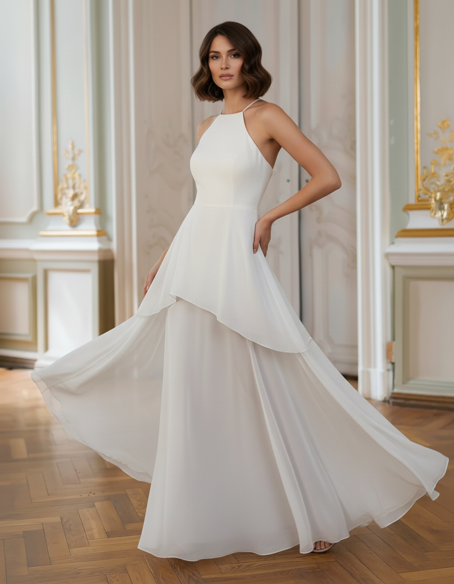 Asymmetric Overlay Dress