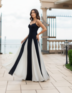 Two-Tone Spaghetti Strap Dress