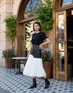 Layered Pleated Skirt