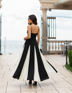 Two-Tone Spaghetti Strap Dress