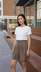 Tailored Linen Shorts