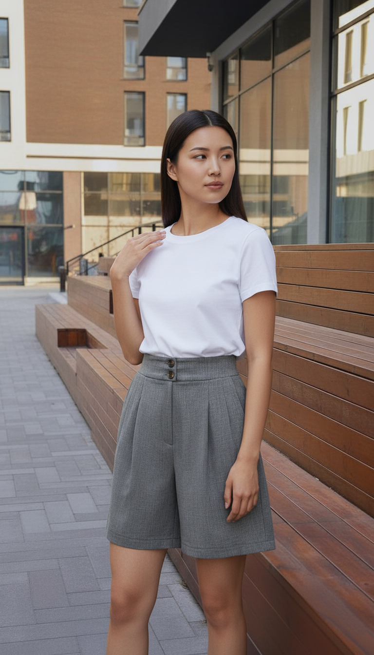 Tailored Linen Shorts