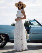 Ivory Blossom Lace Set