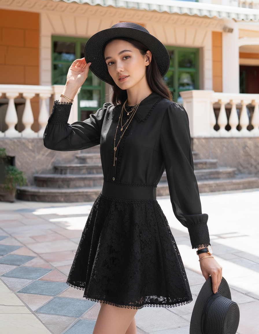 White Orchid Lace Dress