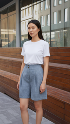 Tailored Linen Shorts