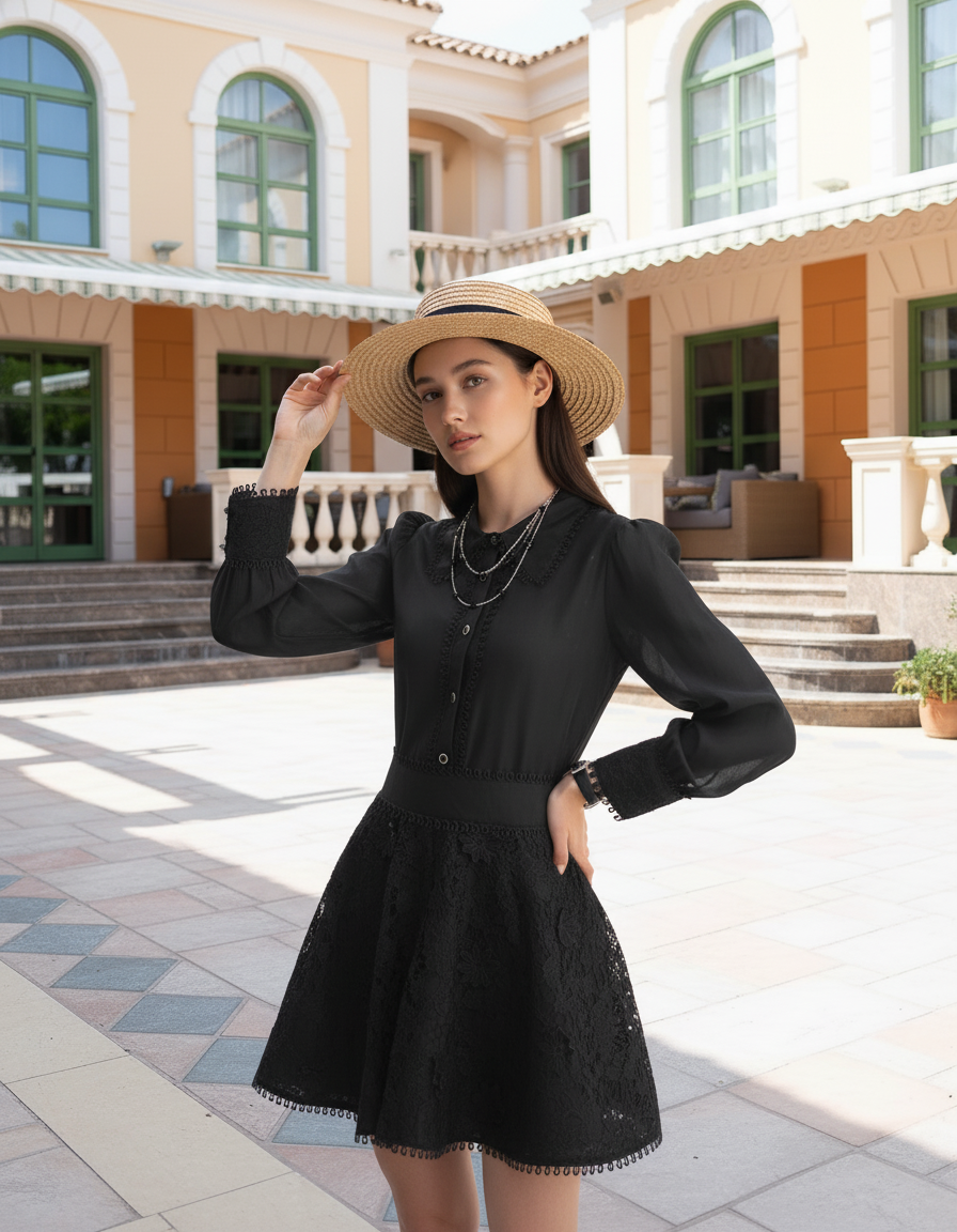 White Orchid Lace Dress