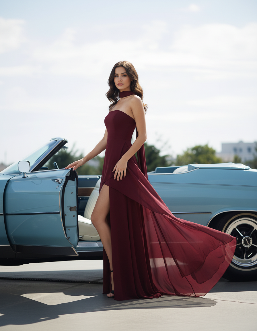 Asymmetric Overlay Dress