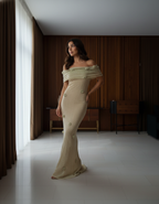 Off-Shoulder Floral Dress