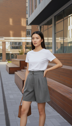 Tailored Linen Shorts