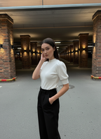 Puff Sleeve Knit Top