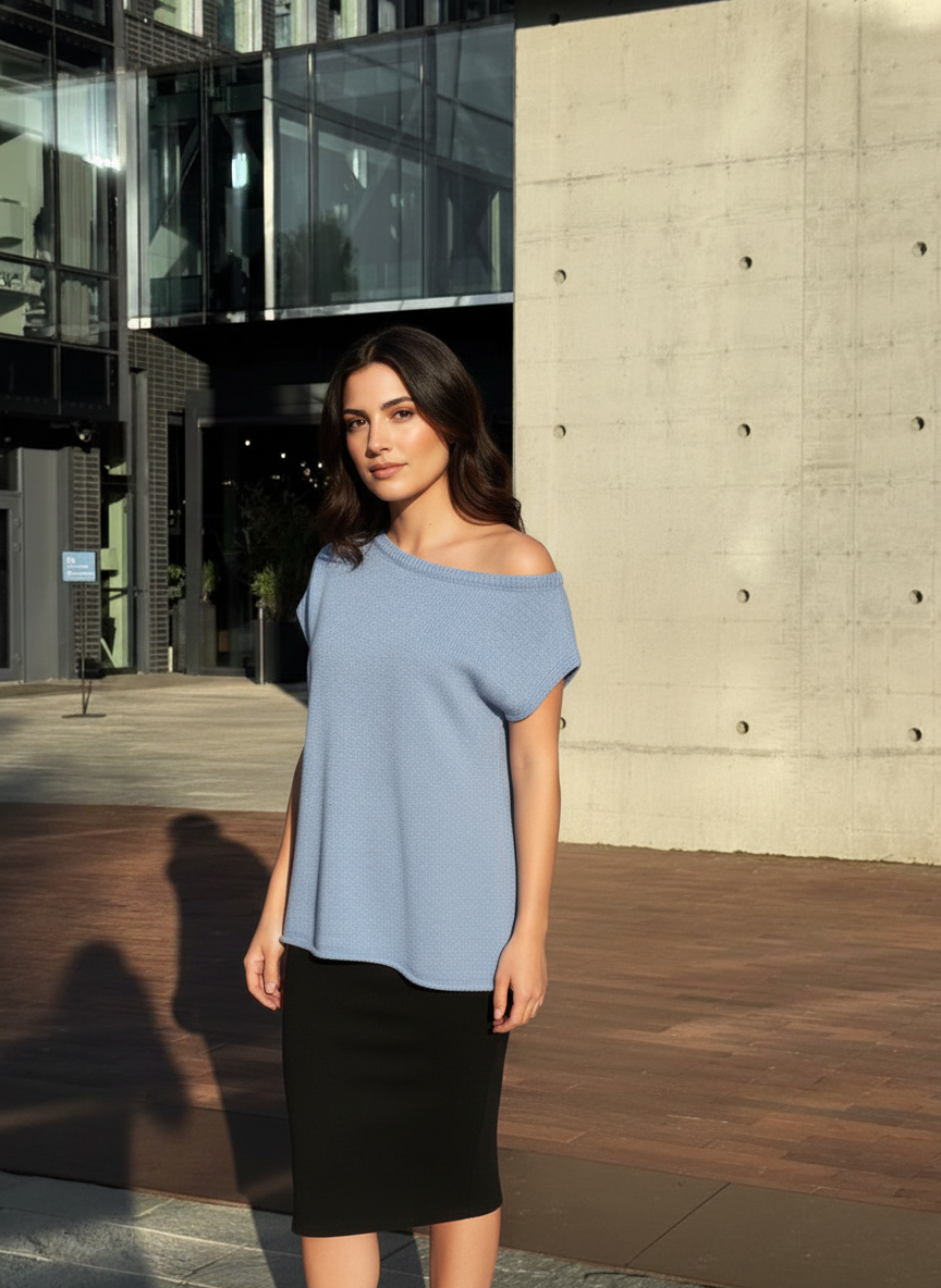 Off-Shoulder Knit Top