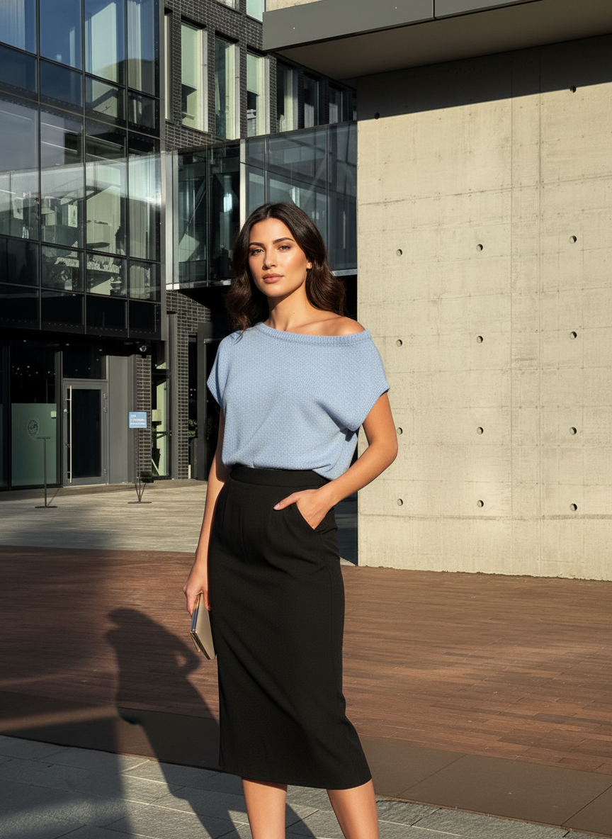 Off-Shoulder Knit Top