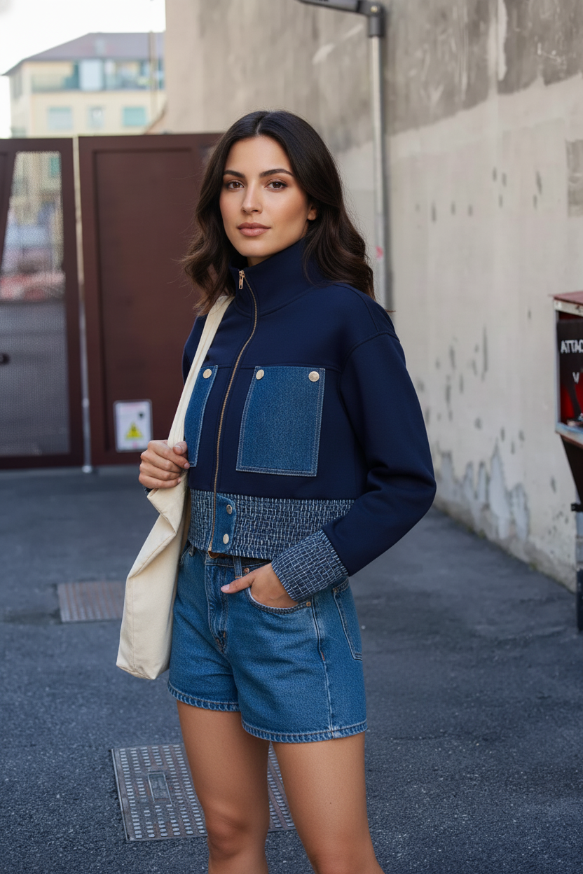 Noa Denim Zip Jacket