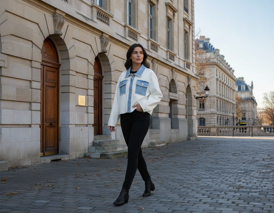 Sky Blue Denim Jacket