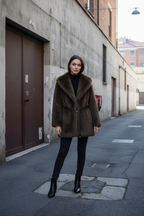 Luxe Brown Faux Fur Coat